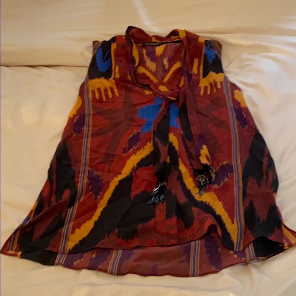 Kobi Halperin multi color tank with tassels - S/M